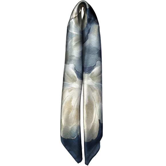 NWT Genuine 100% Mulberry Silk Satin Scarf 25"x25" Medium Square Shawl Wrap 5739 - Picture 7 of 7